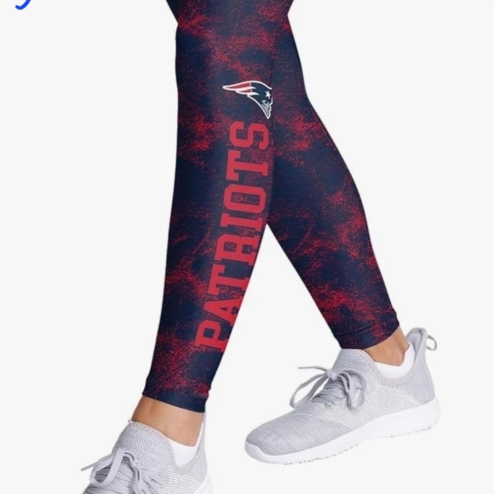 New England Patriots Women's Navy Leggings Size L    NWT